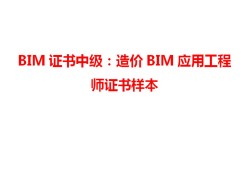 中级bim应用工程师找哪家的简单介绍