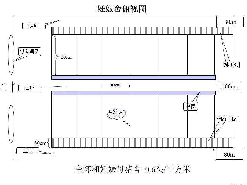 水泡粪猪舍设计图,猪舍设计图  第1张