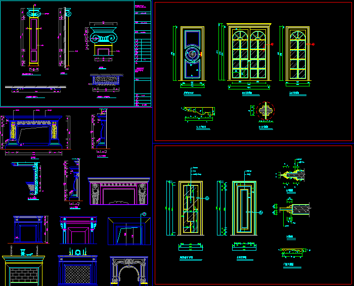 欧式建筑彩绘欧式建筑cad  第2张