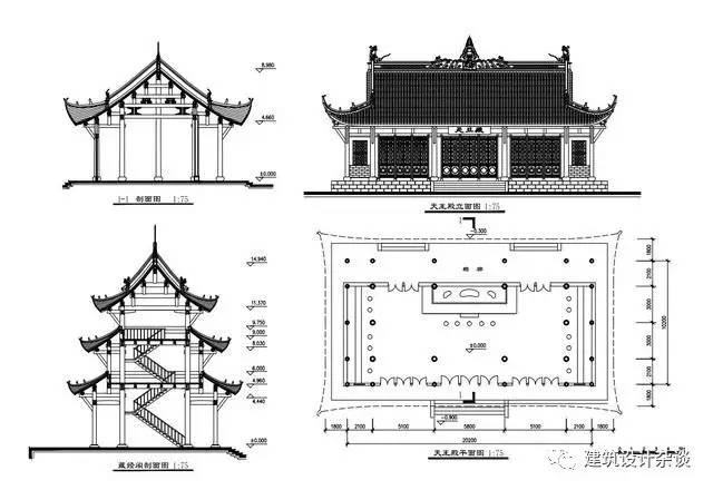 古建筑设计图古建筑设计图纸大全图片  第2张