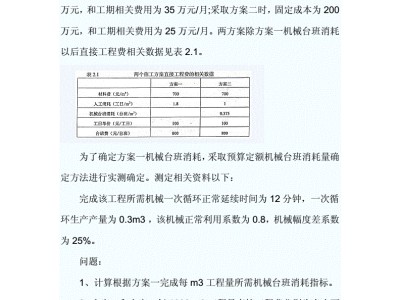 造价工程师案例真题水利造价工程师案例真题