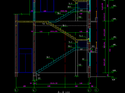 楼梯剖面图,楼梯剖面图CAD