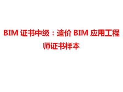 中级bim应用工程师找哪家的简单介绍