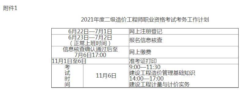 每年造价工程师考试时间,造价工程师每年的考试时间  第2张