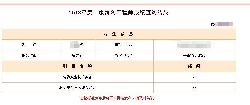 消防工程师考试结果什么时候公布,消防工程师什么时候下成绩  第1张