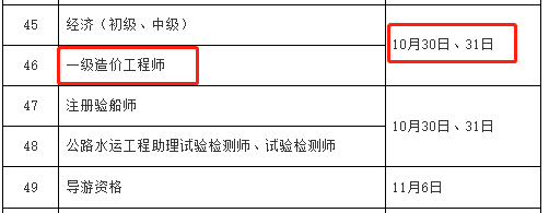 注册公路造价工程师考试时间,2023年造价工程师报名时间和考试时间  第1张