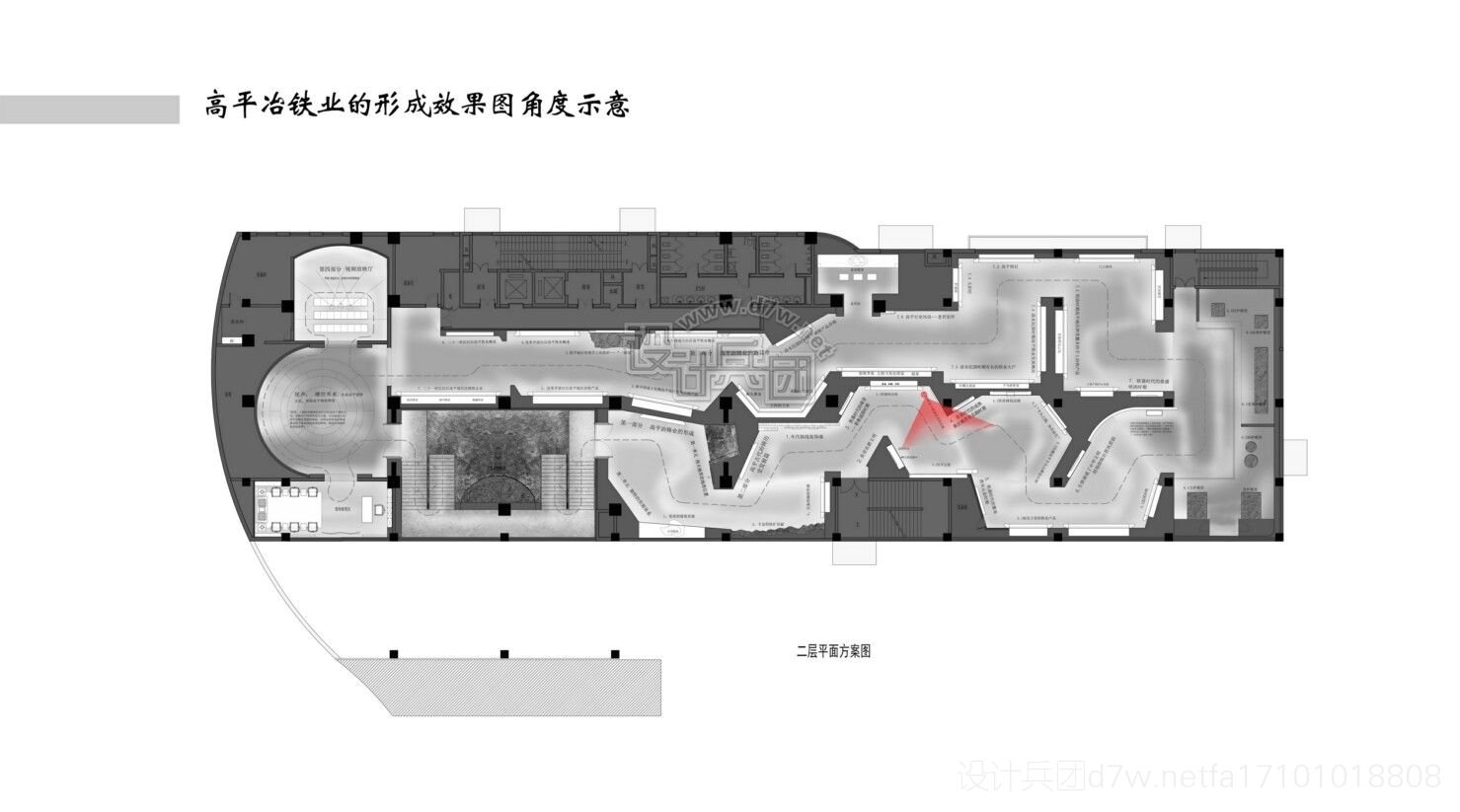 展示设计平面图展示设计平面图立面图效果图  第1张