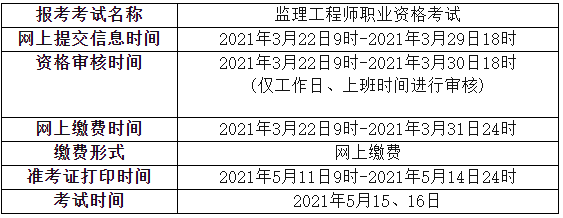 2021年
考试时间安排2021年
考试时间一览表  第1张