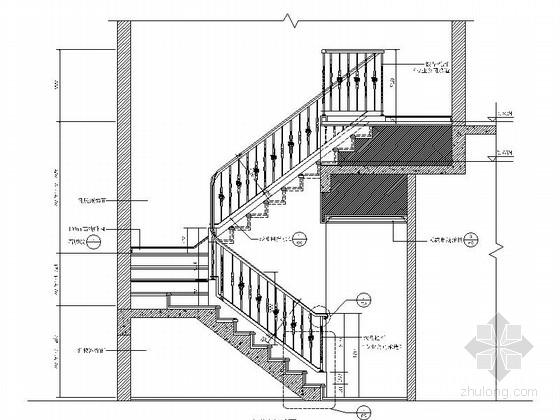 楼梯剖面图,楼梯剖面图CAD  第2张