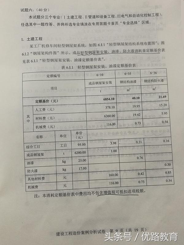 2017年一级造价工程师案例真题,2017年造价工程师案例真题  第8张