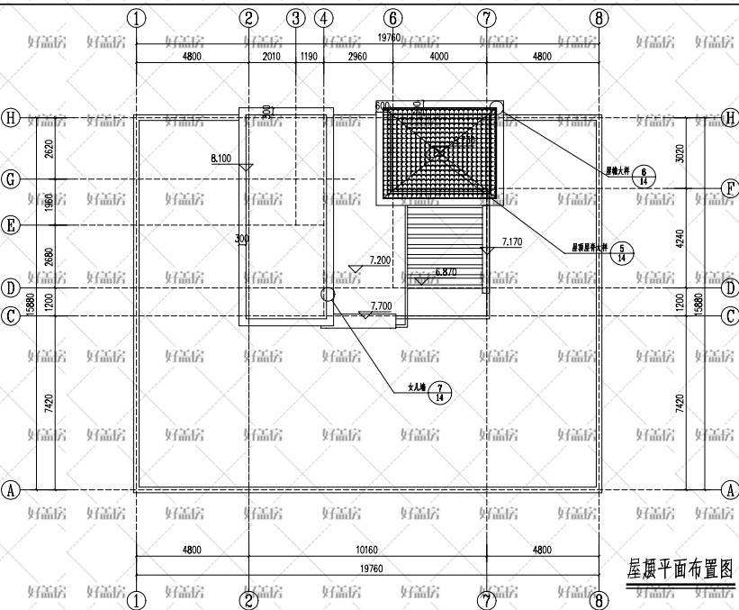 屋顶花园cad剖面图,屋顶花园cad  第2张