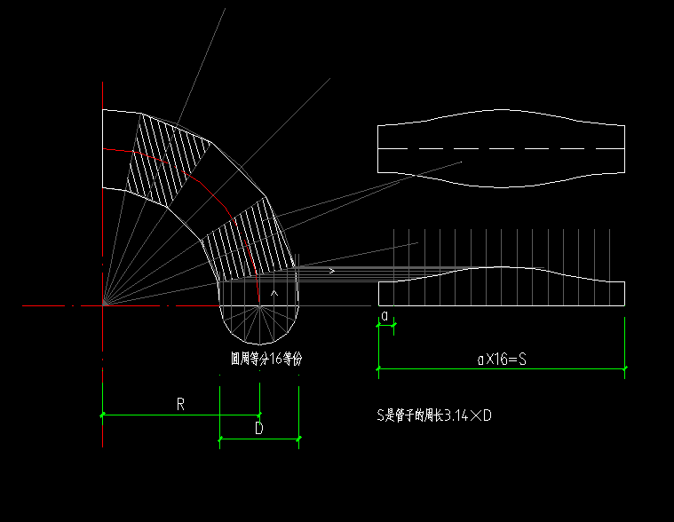 弯头放样,弯头放样计算公式  第2张
